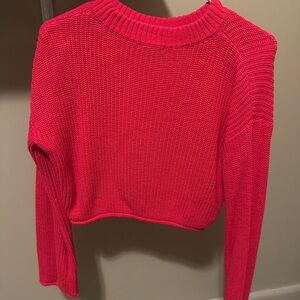 Wild Fable Bright Red Crew Neck Sweater